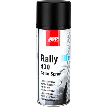 Barva ve spreji Akrylový lak černý matný APP Rally Color Spray 400ml
