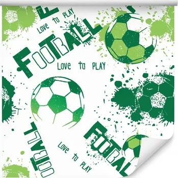Tapeta Vliesová tapeta Wallepic fotbalový míč 10 x 0,53 m