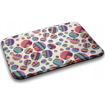 Koupelnová předložka Koupelnová předložka koberec měkký Barevné puntíky