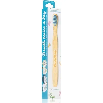 Zubní kartáček Humble Bambusový kartáček na zuby pro děti měkký žlutý