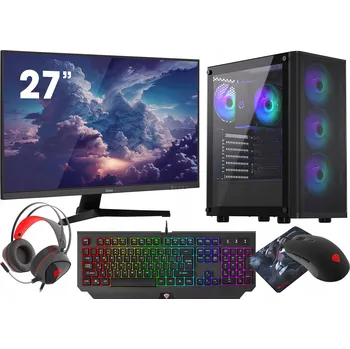Stolní počítač VIST PC ARGB VENTUM Ryzen 7 5700G 32GB SSD 1TB nVme WIFI G-Master 27" W11