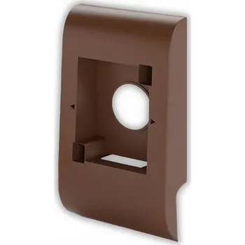 soklová lišta PVC lišta Salag 10 x 56 mm, délka 1 cm, hnědá