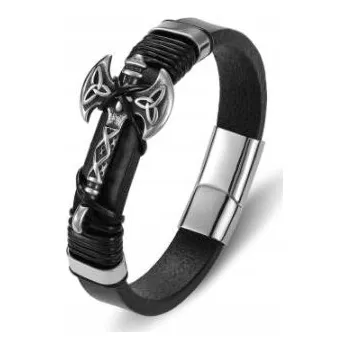 Náramek Kožený náramek motor rock cool boho gothic