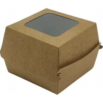 Jednorázové nádobí Krabička mini s okénkem (92x92x72), 50 Ks