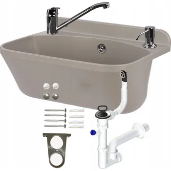 Granitový dřez Technický dřez pracovní komora baterie dávkovač