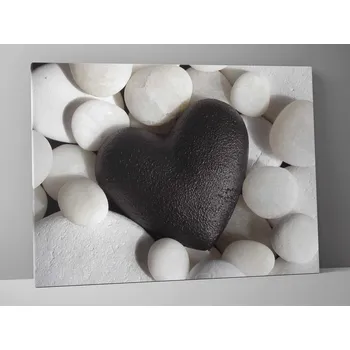 Obraz Obraz srdce black and white Rozměr: 60 x 40 cm