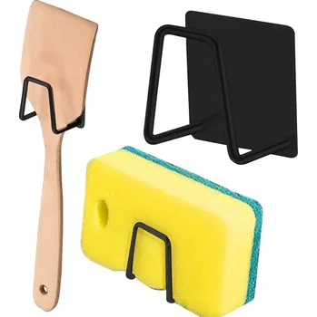 Věšák ORGANIZÉR NA HOUBIČKU, MYCÍ HOUBU NA NÁDOBÍ NA ZEĎ DO KOUPELNY, GARÁŽE, KUCHYNĚ, DRŽÁK, HÁČEK