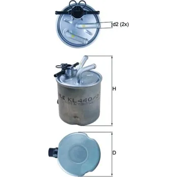 Palivový filtr KNECHT Palivový filtr KL44037