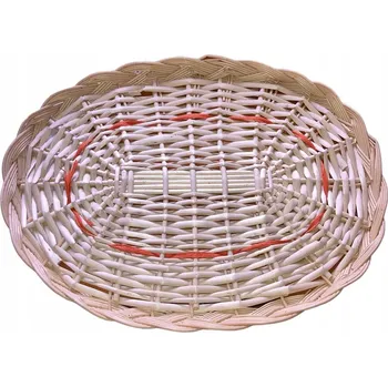 OVÁLNÝ PLETENÝ KOŠÍK / TÁC NA OVOCE DEKORATIVNÍ DÁREK 36x47,5 CM PĚKNÝ DOMOV