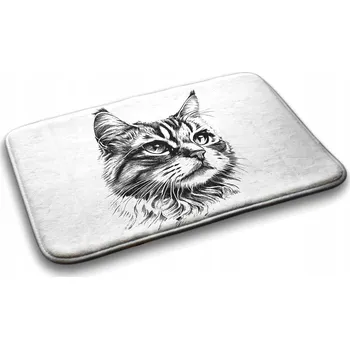 Koupelnová předložka Protiskluzová koupelnová předložka s motivem kočky a zvířat