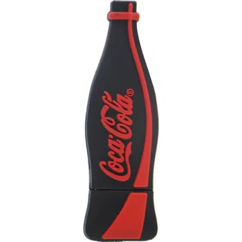 USB flash disk USB flash disk 16 GB ve tvaru lahve Coca Cola, černý