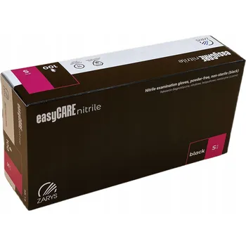 Vyšetřovací rukavice Nitrilové rukavice ČERNÉ 100 Ks Velikost S