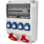 Zásuvková skříň FAMATEL V340-6KA IP44 jištěná s chráničem 40/4/003