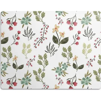 Miska pro psa Pro psa kočku podložka pod misku Borůvky a květiny 45x35