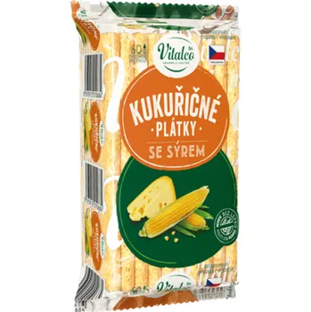 Pečivo Vitalco Kukuřičný plátek se sýrem 60 g