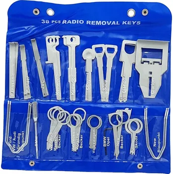 Autorádio Sada klíčů pro demontáž autorádia 18 ks VW Opel Mercedes Ford Audi BMW MEGA