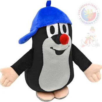 plyšák Moravská ústředna MORAVSKÁ ÚSTŘEDNA Krtek (Krteček) 16cm s kšiltovkou PLYŠ