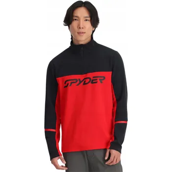 Pánská mikina Pánská lyžařská Mikina Spyder Speed 1/2 Zip M černo-červená