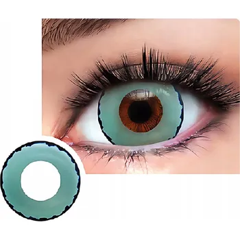 Kontaktní čočky Barevné kontaktní čočky bez dioptrií ZOMBIE na Halloween