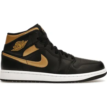 Dámské tenisky Jordan 1 Mid Black Metallic Gold Velikost: 44 DQ8426-071