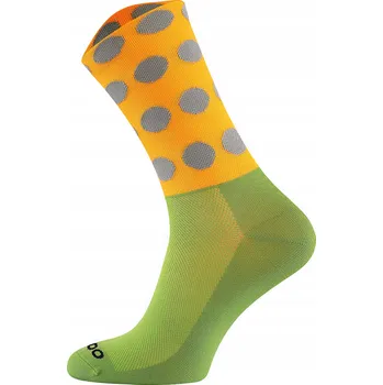 Ponožky Cycling Dots s plochým švem, termoaktivní, velikost 43-46, puntíky ŽT-SZ