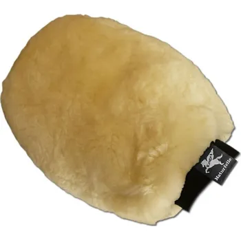 Čištění pro koně Čistící rukavice z pravého beránku