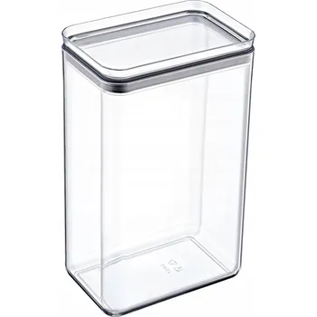 Dóza na potraviny 4L OBDÉLNÍKOVÁ NÁDOBA NA POTRAVINY UZAVÍRATELNÁ PRO SÝPKÉ PRODUKTY MOUKA SŮL RÝŽE