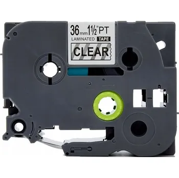 Pásek do tiskárny PÁSKA DO BROTHER TZe-FX161 36MM průhledná FLEXI