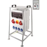 Zásuvková skříň FAMATEL V8627 IP44 jištěná s 2 chrániči 63/4/003