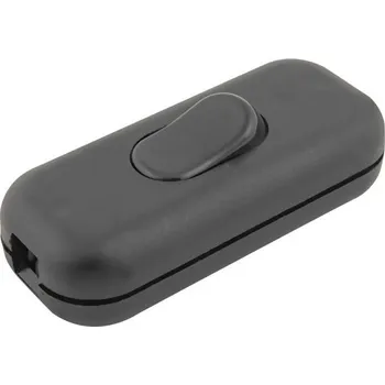 vypínač Vypínač plastový (300/1/V/P)  černý, 1pól. ELEMAN 1000257