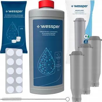Kávovar 3x Filtr Wessper pro kávovary Krups + Odvápňovač + Tablety + Čisticí kartáček