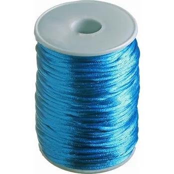 Saténová šňůrka modrá, 2 mm (5m)