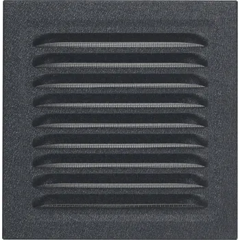 Větrací mřížka Ventilační mřížka čtvercová z pozinkovaného plechu, antracitová RAL 7016