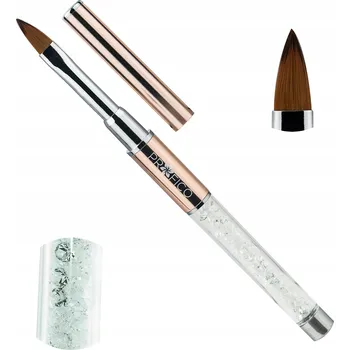 Kosmetický štětec Štětec na gel a akryl Profico Crystal P15 se syntetickými štětinami, zlatý