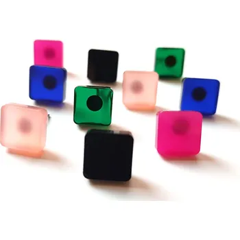 Náušnice naušnice MINI rounded square BARVY: zlatá 1 pár dle výběru