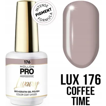 Přípravek na nehty 176. Coffee Time - Profesionální hybridní lak s konzistencí UV/LED gelu