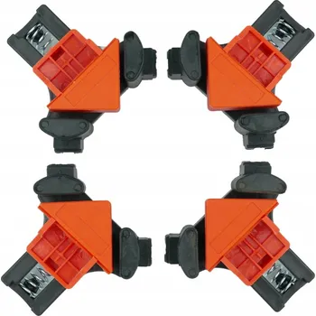 Truhlářská svěrka 4 x rohová truhlářská svěrka úhelník montážní držák 90°