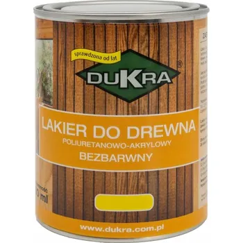 barva a nátěr na dřevo Bezbarvý lak na dřevo Dukra 2,5l LESK