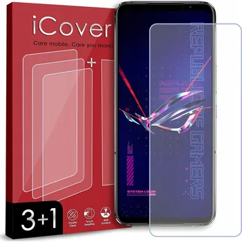 Pouzdro na mobilní telefon 3+1 HYBRIDNÍ SKLO RYCHLÁ FOLIE NA TELEFON DISPLEJ PRO ASUS ROG PHONE 6D