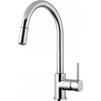 Vodovodní baterie Stojánková kuchyňská baterie Alveus 1 stříbrná