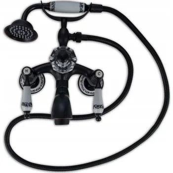 Vodovodní baterie Jednopáková nástěnná vanová a sprchová baterie Silla Paloma, černá