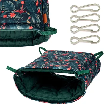 Houpací síť Sklep TUNEL DOMEČEK pro Hlodavce Morče Osmák Degu 36×30cm ZELENÁ