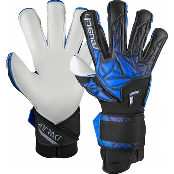 Brankářské rukavice Brankářské rukavice Reusch Attrakt RE:GRIP black/electric blue, velikost 8.5