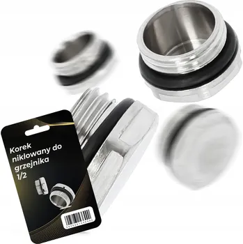 Instalatérský materiál Mosazná zátka radiátoru s vnějším závitem 1/2 palce a O-kroužkem