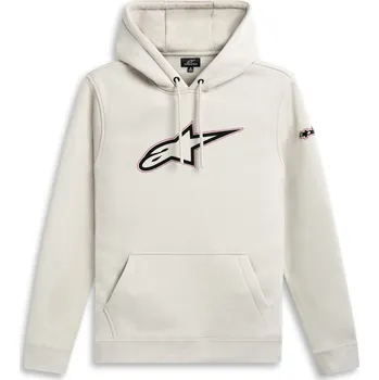 Pánské oblečení ALPINESTARS mikina INSIGNIA HOODIE světlá off white - S