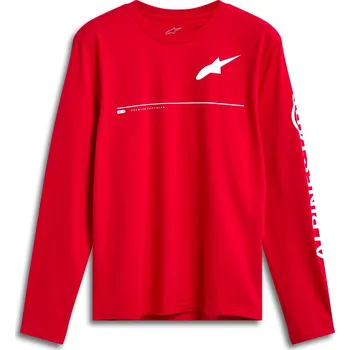 Pánské tričko ALPINESTARS triko COMMITTED CSF dlouhý rukáv červená - M