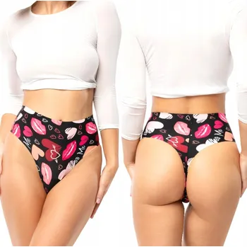 Kalhotky Julimex Kiss Tanga String Maxi r S černá