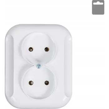 Elektrická zásuvka Bílá Elektrická Zásuvka Maan