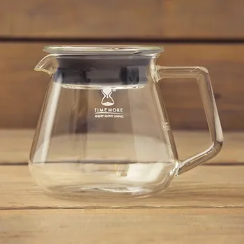 Konvice na čaj Kávová konvice Timemore Glass Server 600 ml