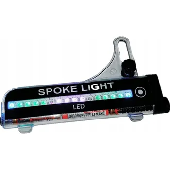 Cyklosvítilna LED světlo na kolo do výpletu kola, 21 vzorů